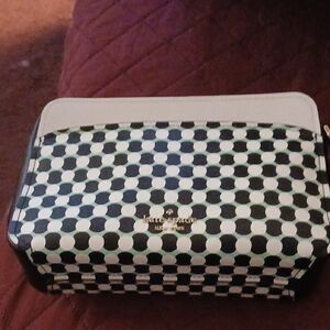 KATE SPADE Lauryn Benay Spot Camera Crossbody Bag  Leather Trim WKR00104 NWOT